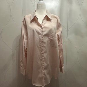 Westbound Pink Dress Shirt Blouse, 3X